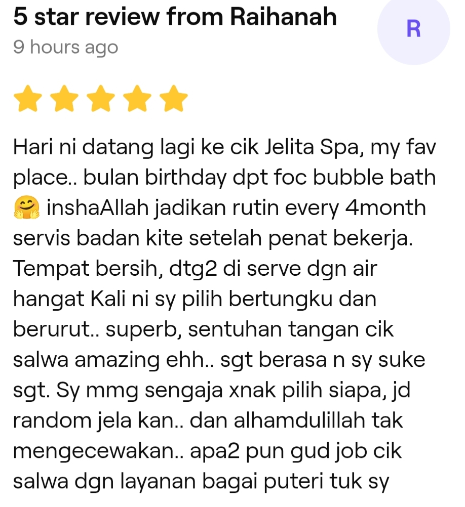 @Cik Jelita spa