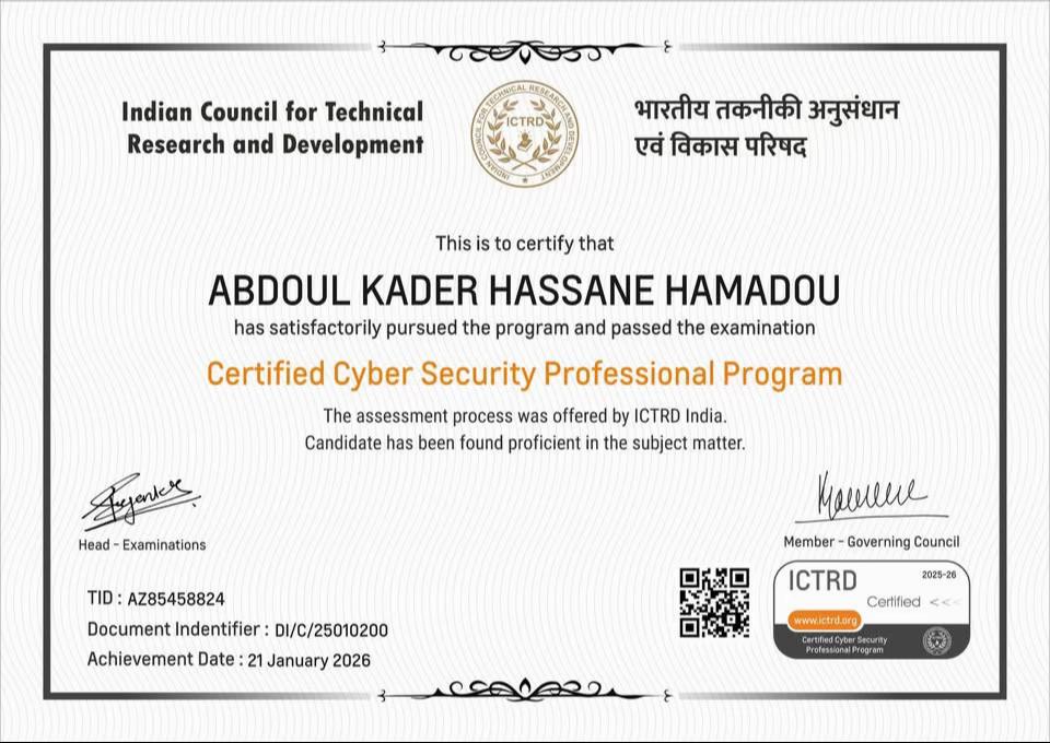 @Abdoul Kader Hassane Hamadou