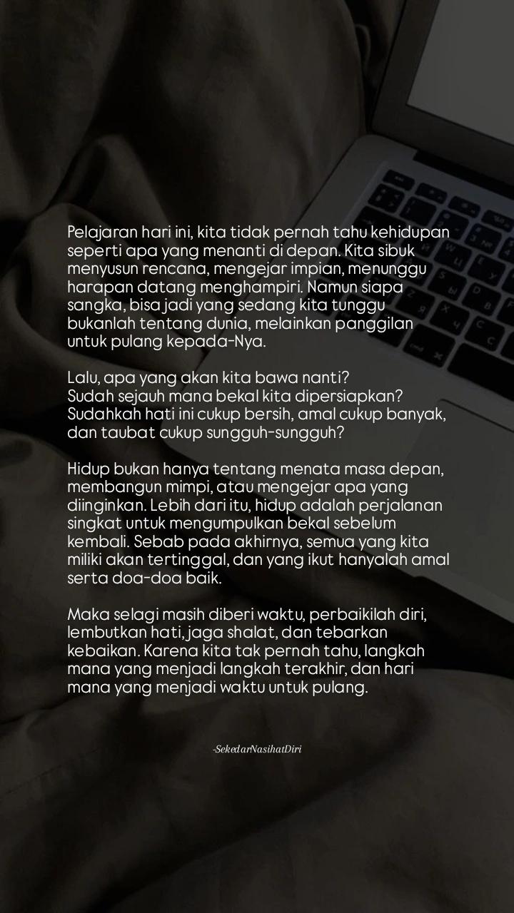 @Sekedar Nasihat Diri