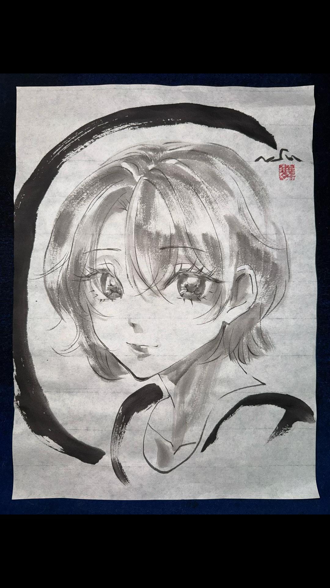 @まさい【うーちゃんちの墨絵画家】