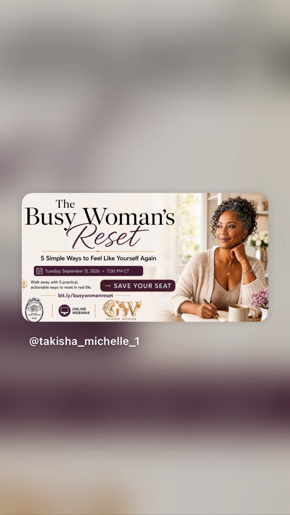 @Takisha Michelle- Over 50