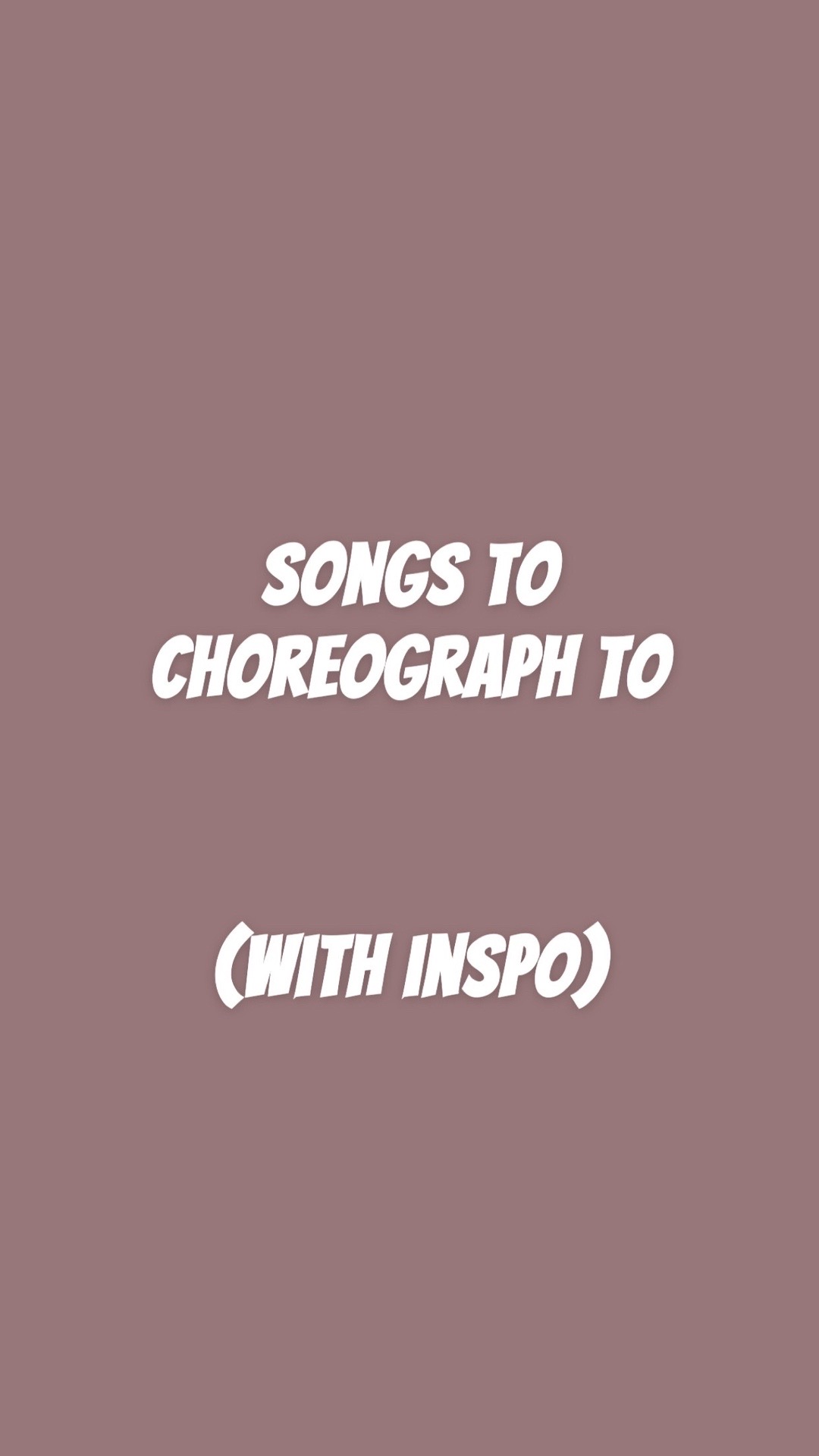 @dance ideas!