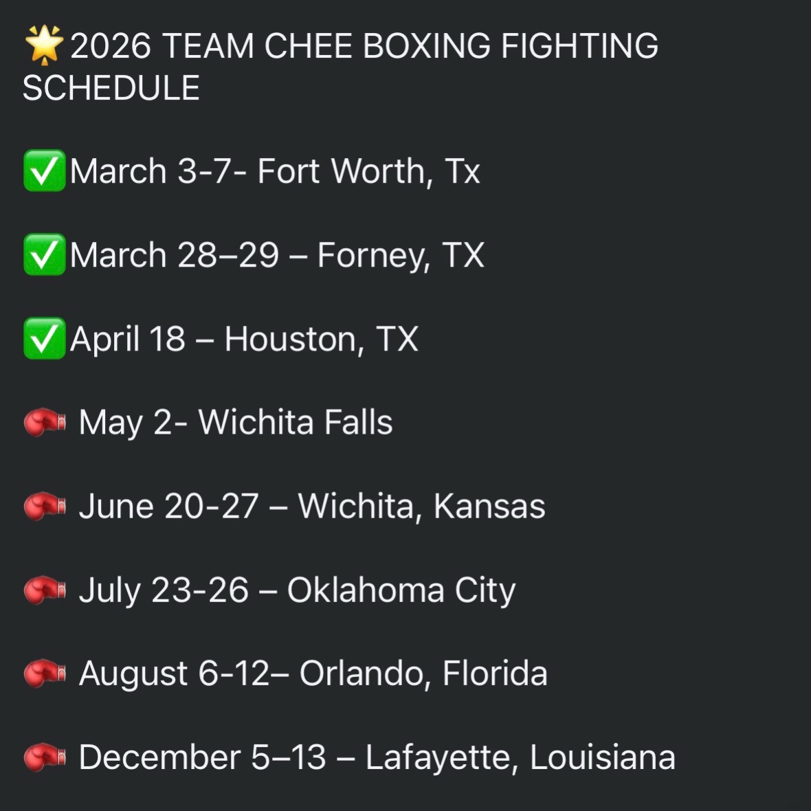 @Team Chee Boxing