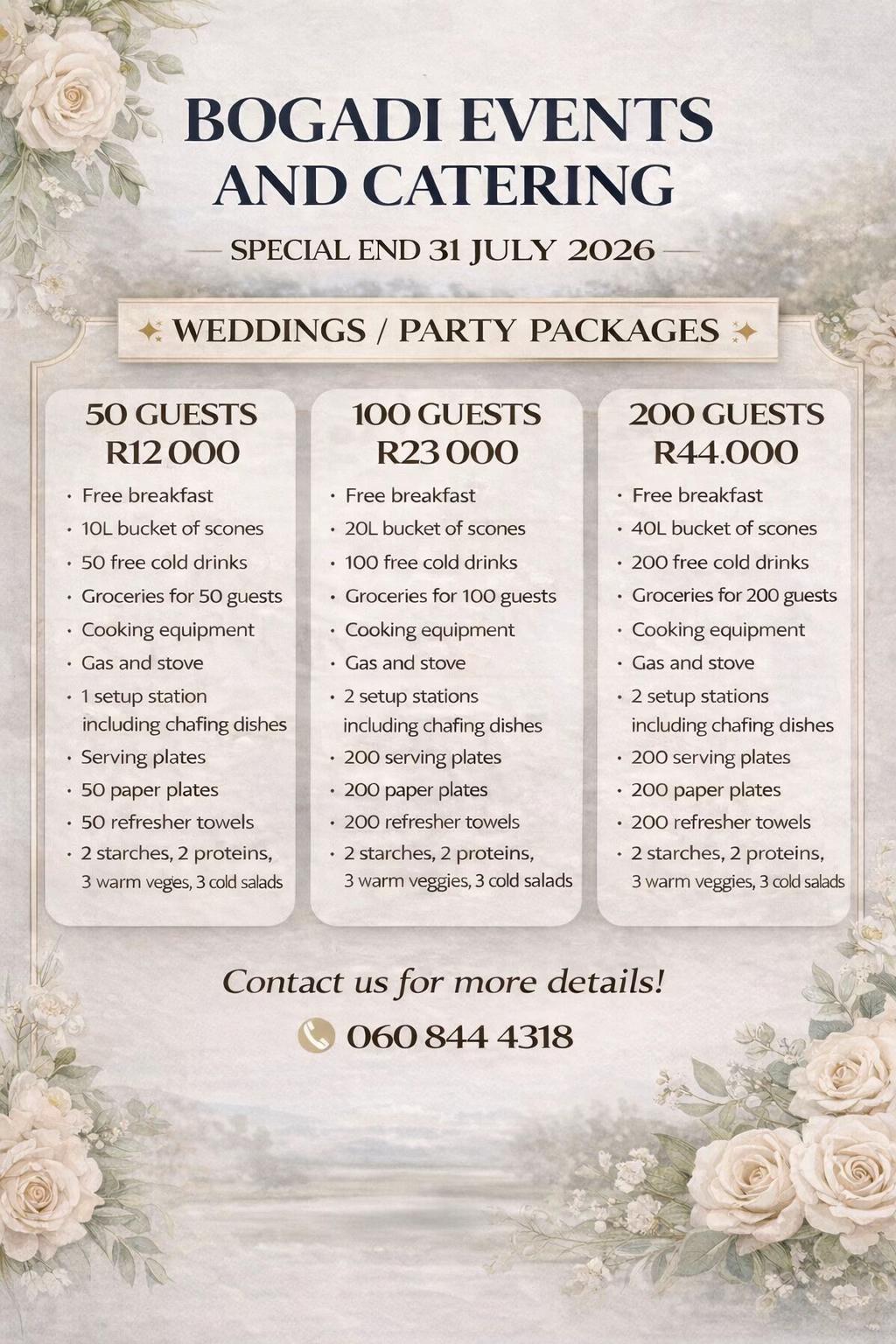 @BOGADI EVENTS AND CATERING