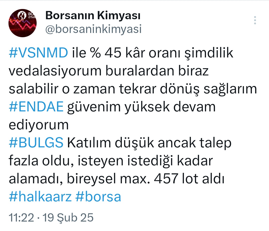 @Borsanın Kimyası