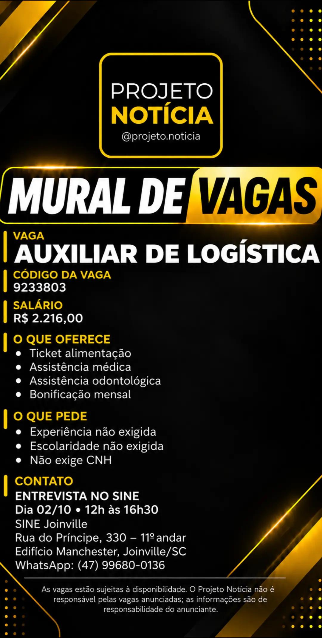 @Projeto Notícia | Vagas JOI-SC
