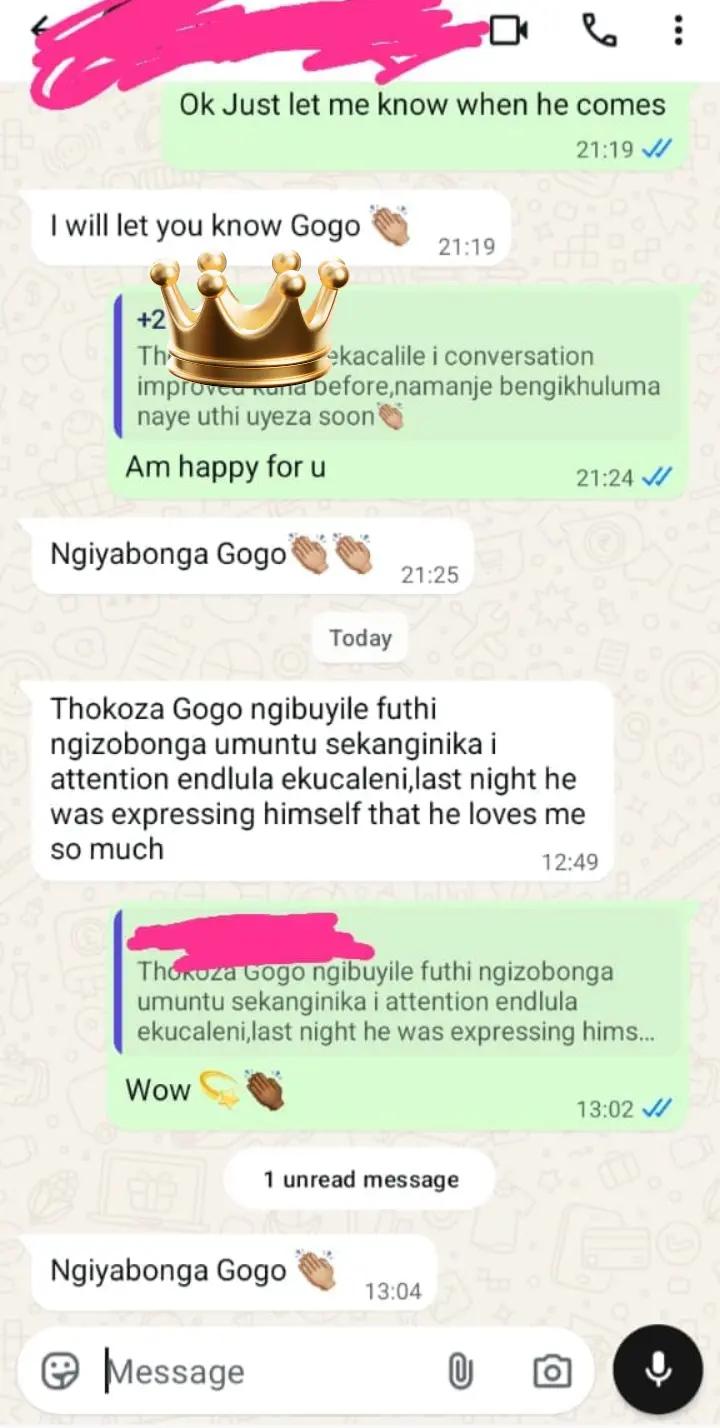 @Gogo mamoyo mazololo.
