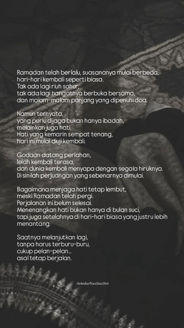 @Sekedar Nasihat Diri