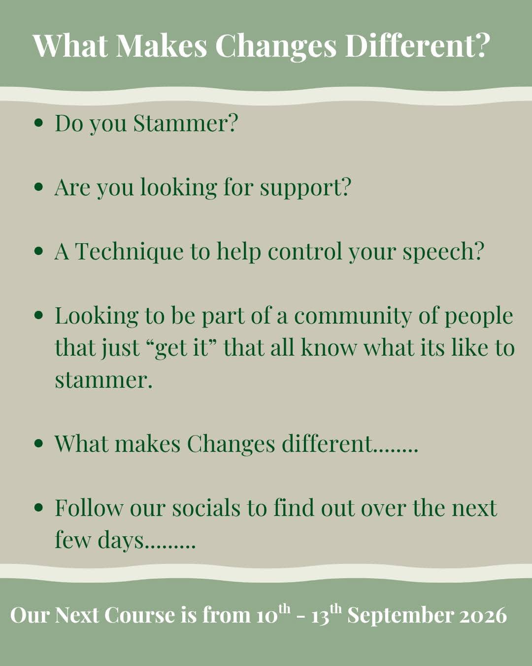 @Changes for stammerers