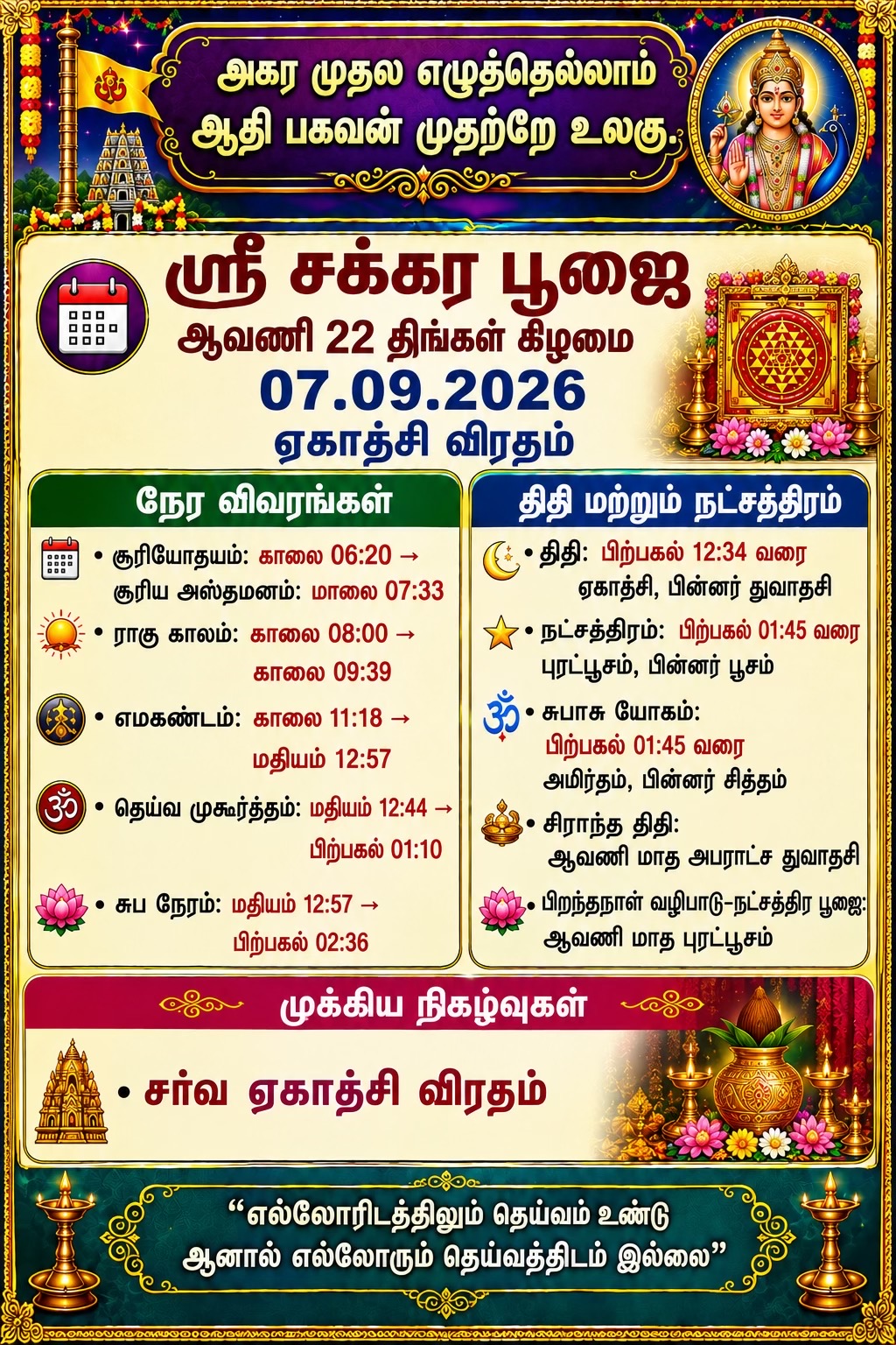 @UK Hindu Calendar Today