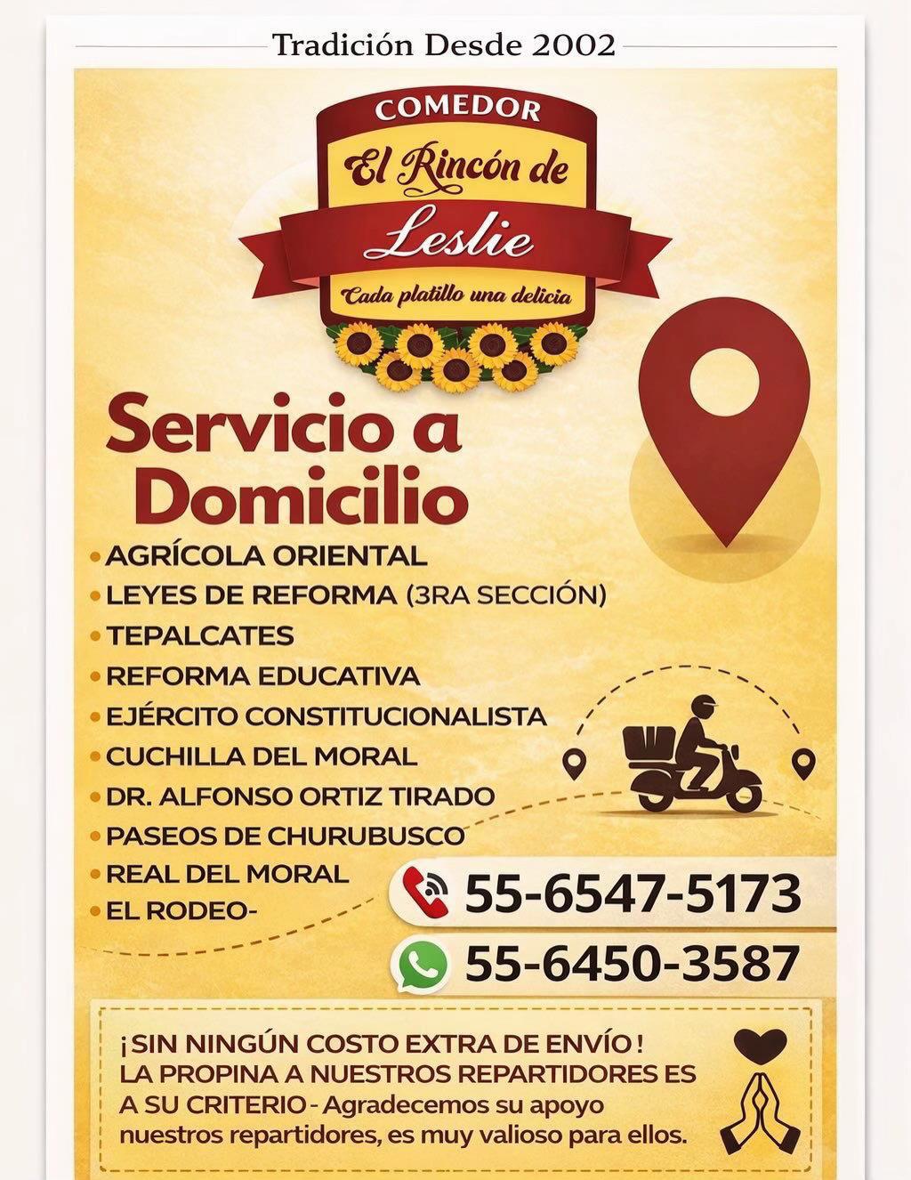 @Comedor🌻 El Rinc&oacute;n de Leslie