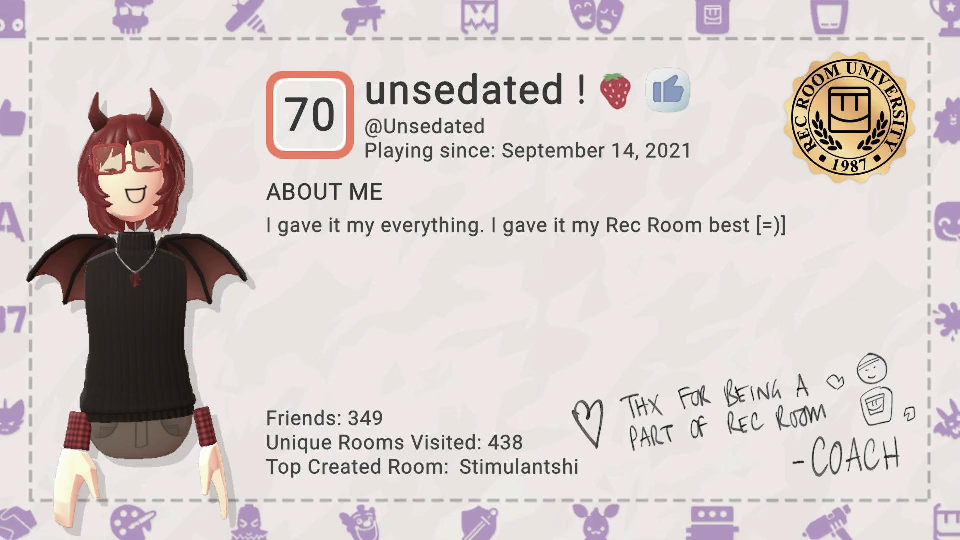 @Unsedated !๐