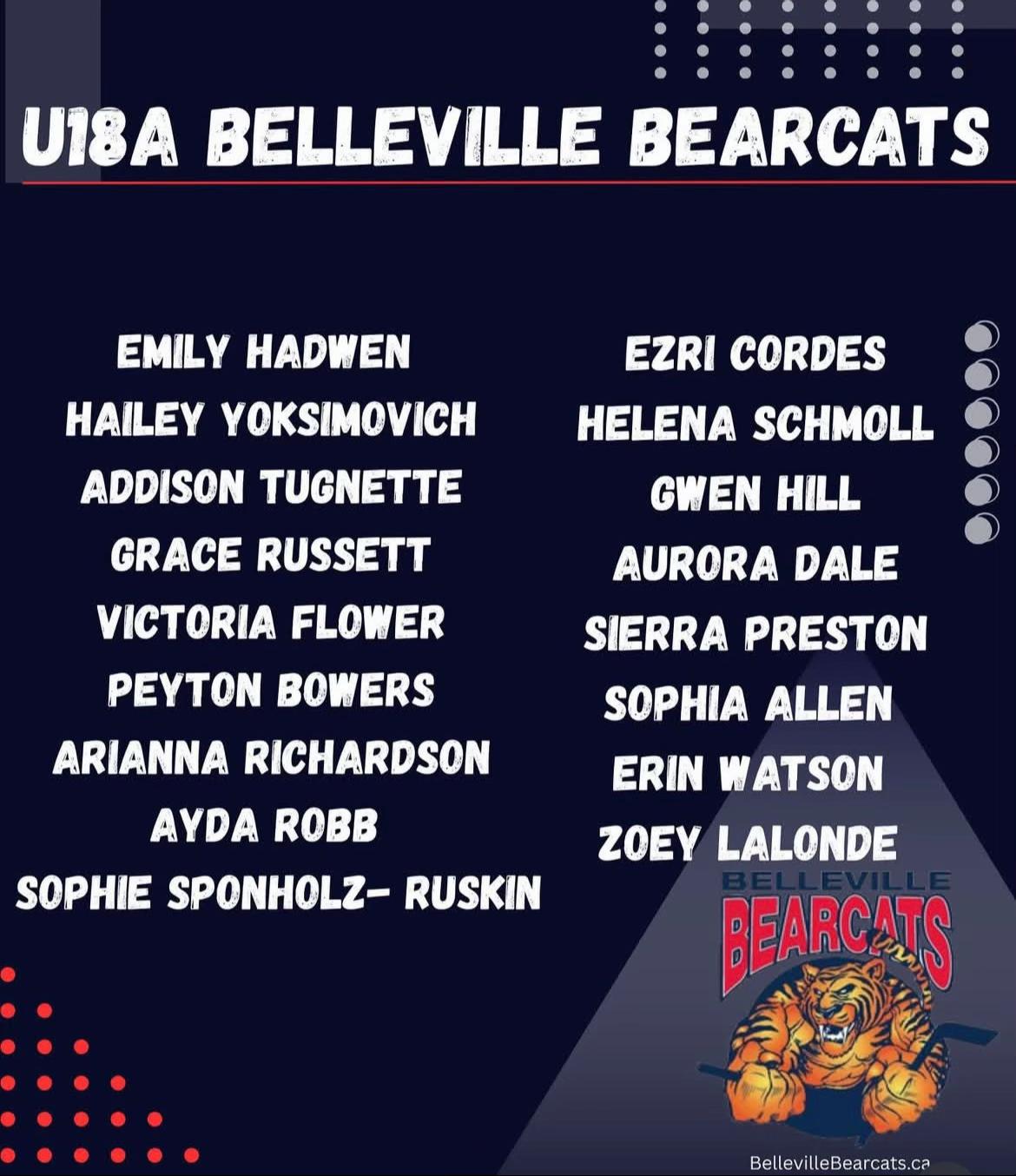 @Belleville Bearcats u18bb