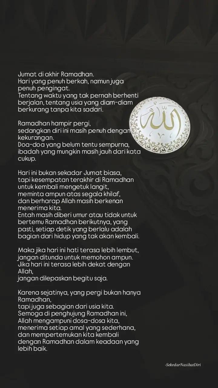 @Sekedar Nasihat Diri