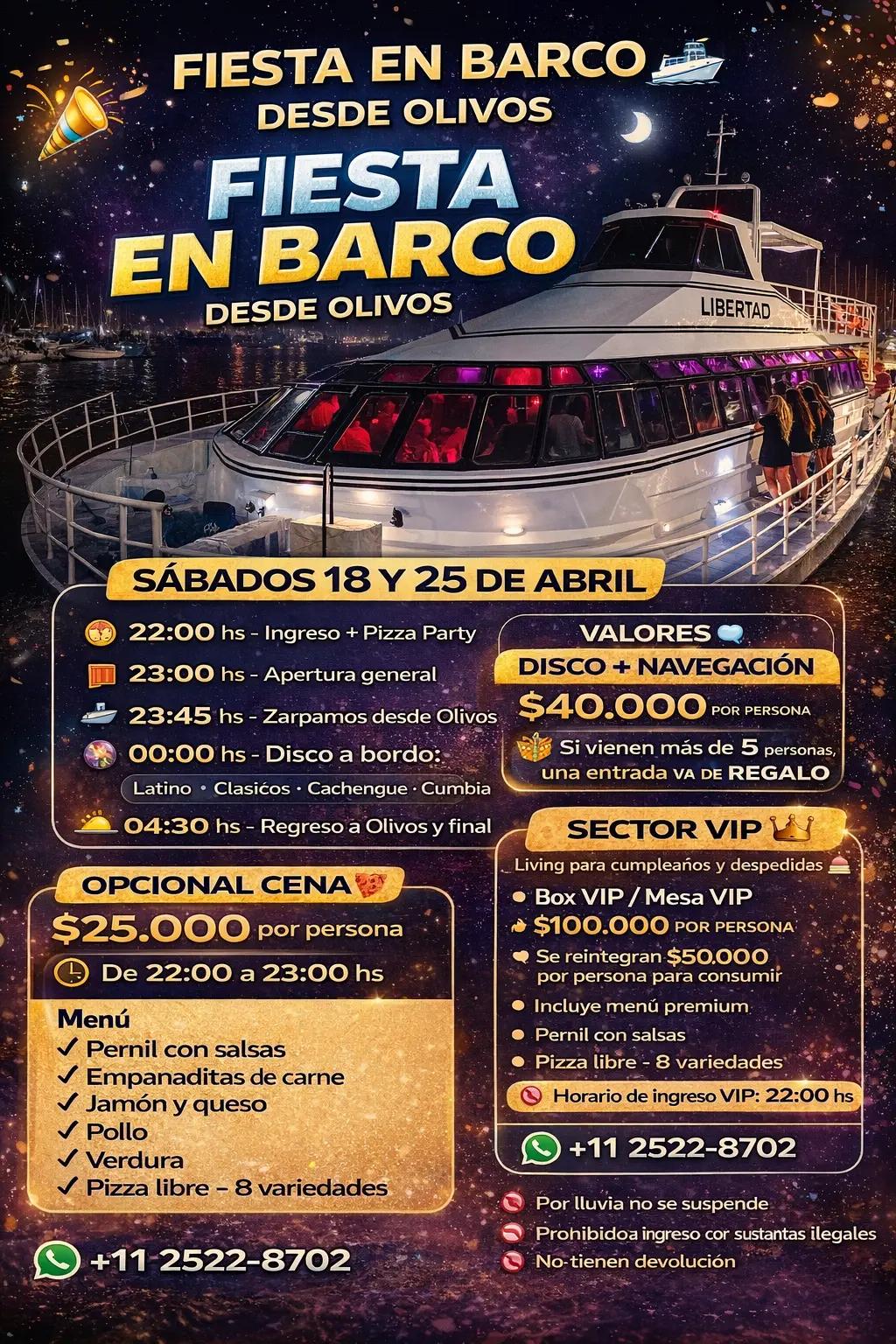 @fiesta en barco