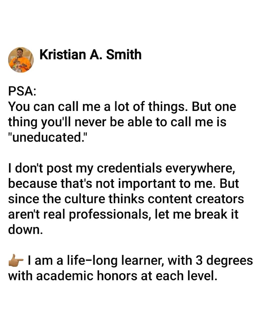 @Kristian A. Smith
