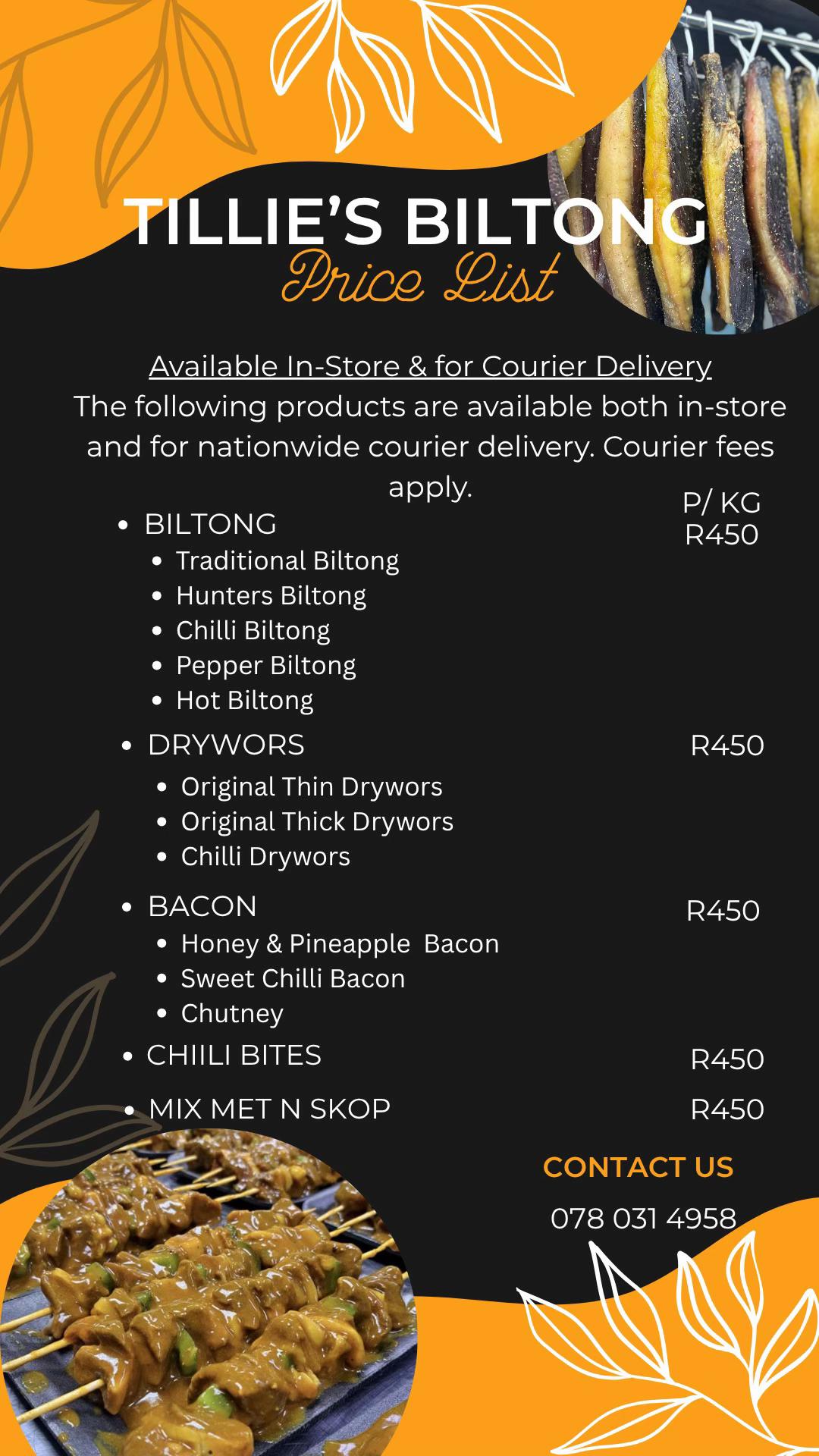 @Tillie's Biltong