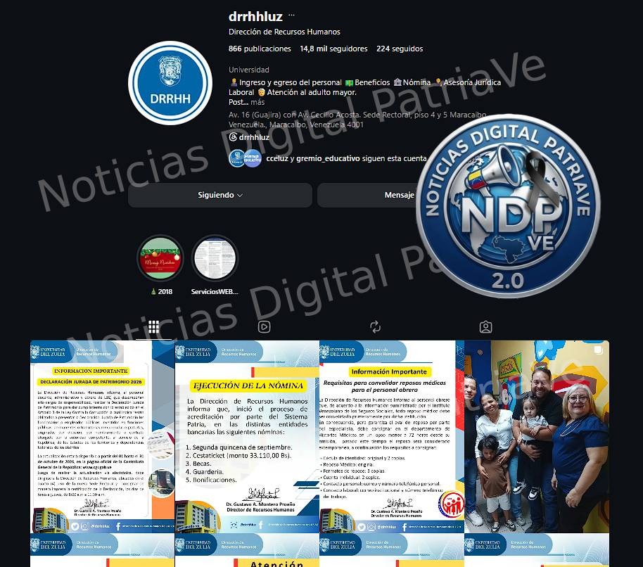 @NoticiasDPatria_Ve