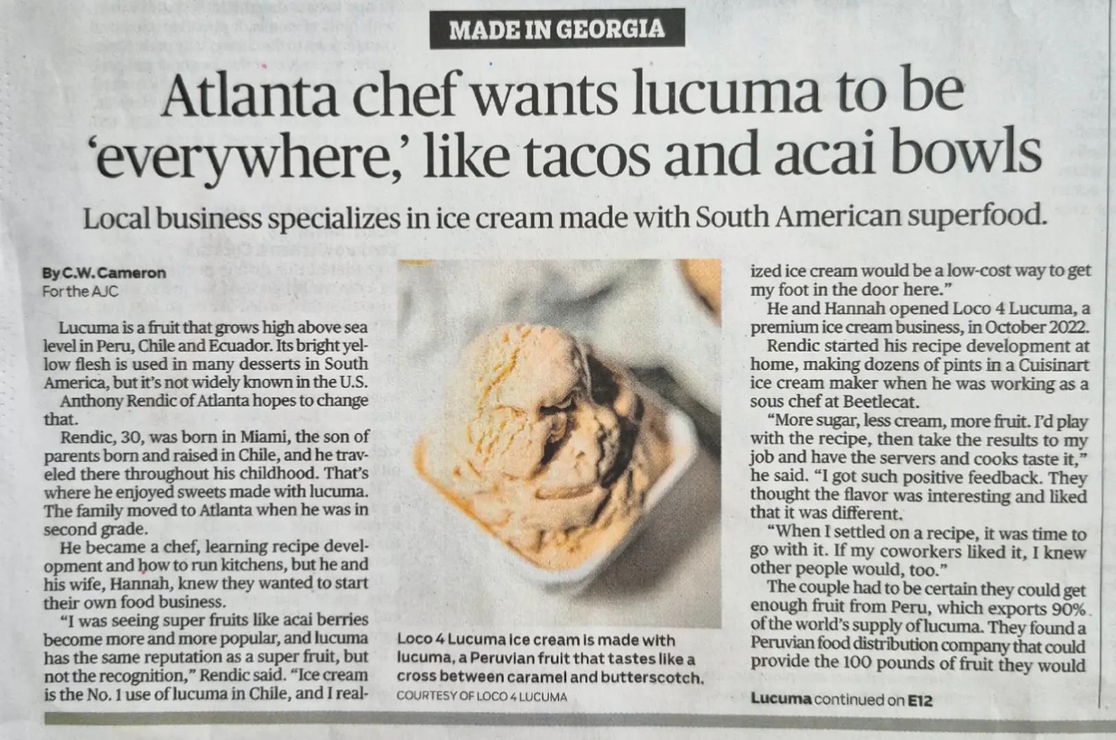 @Loco 4 Lucuma Ice Cream