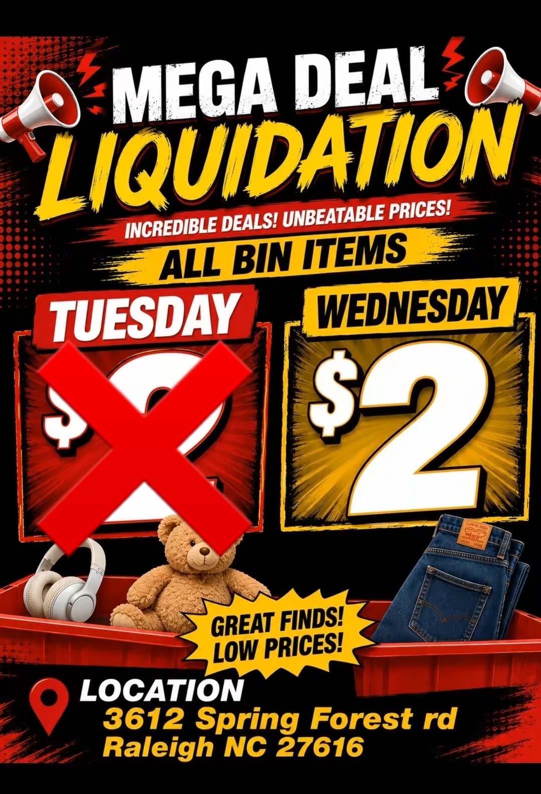 @Mega_Deals_ Liquidation