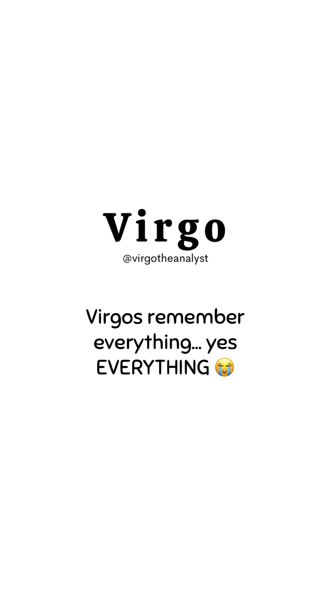 @Virgo The Analyst