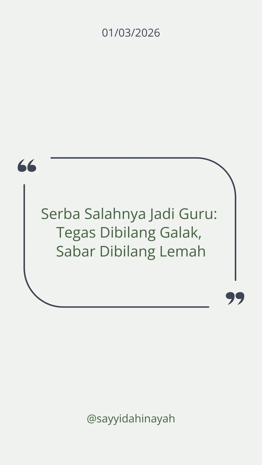 @Sayyidah Inayah ▪️Guru PAI