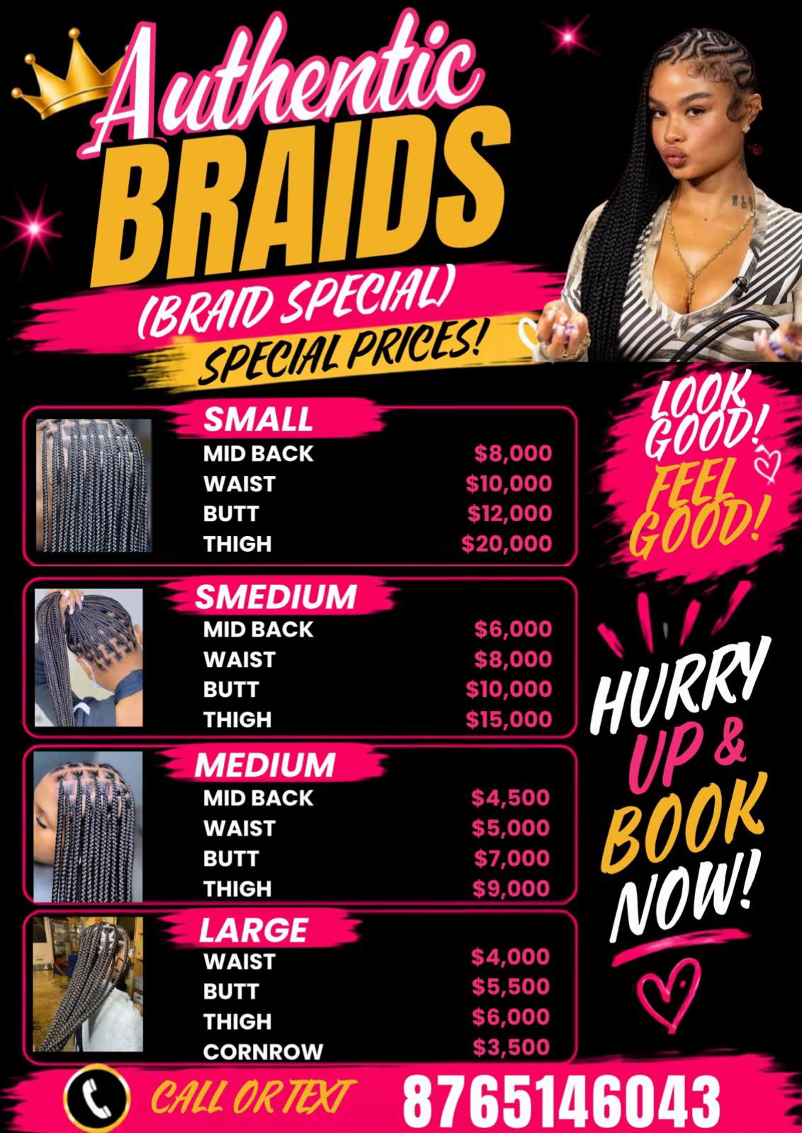 @Authentic braids 💯