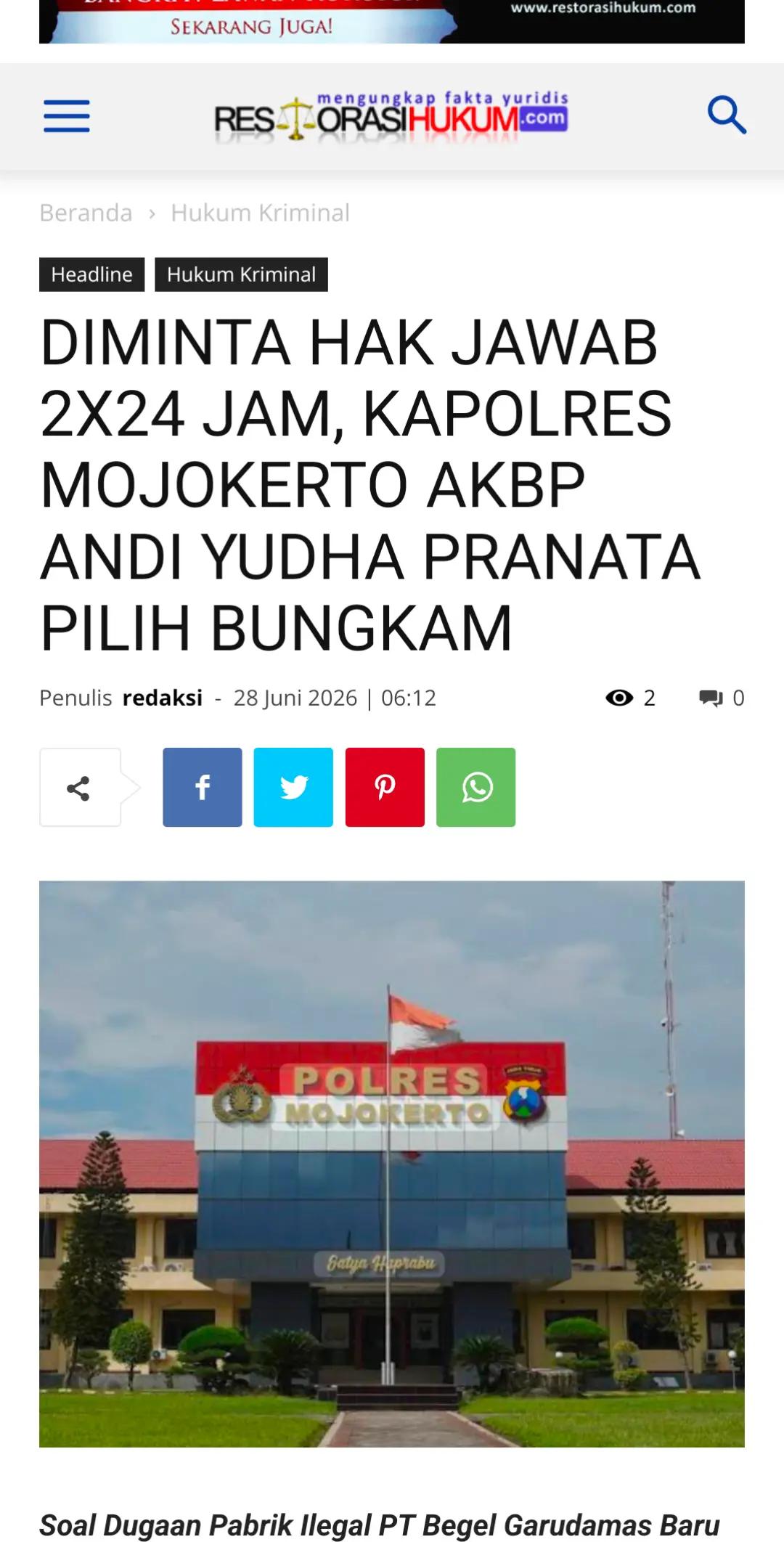 @Restorasi Hukum Nasional