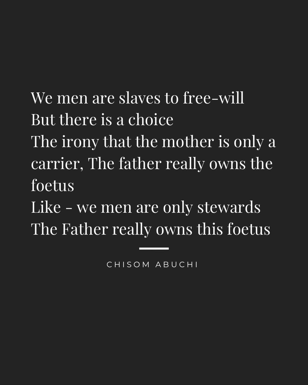 @Chisom Abuchi