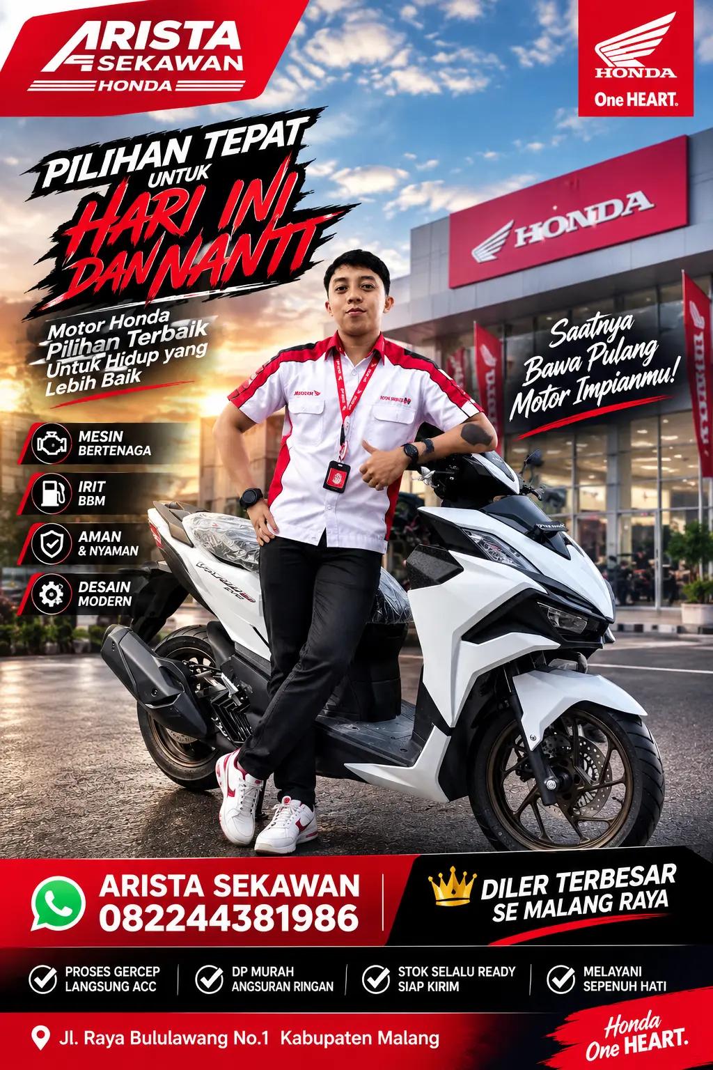 @Honda Sekawan motor Arista
