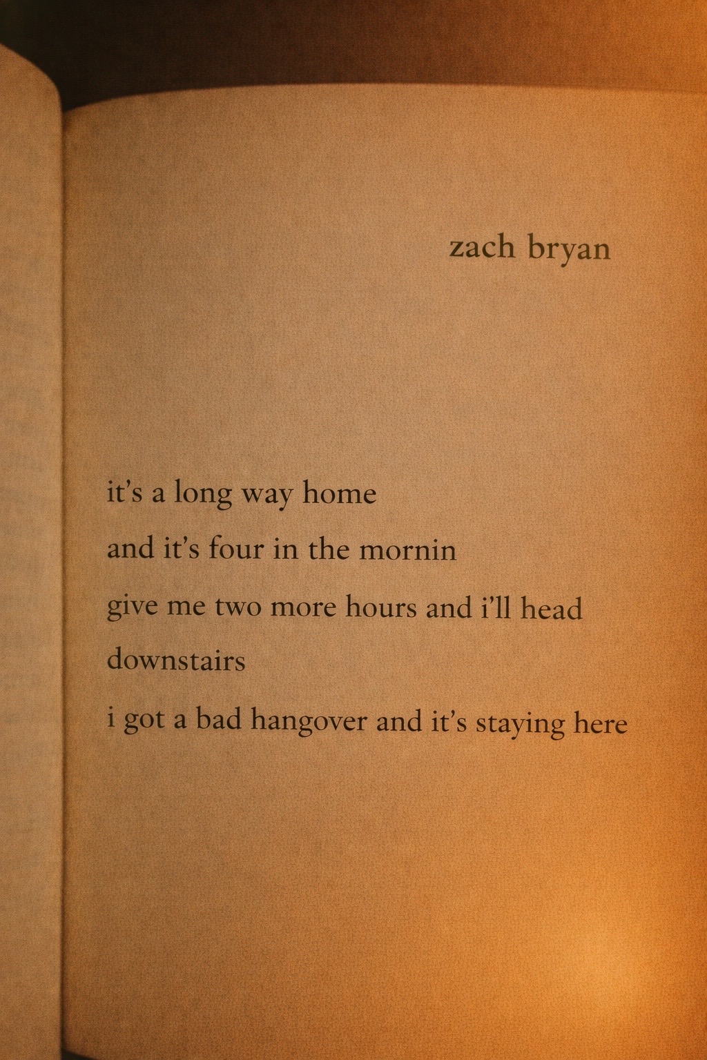 @Zach Bryan Quotes