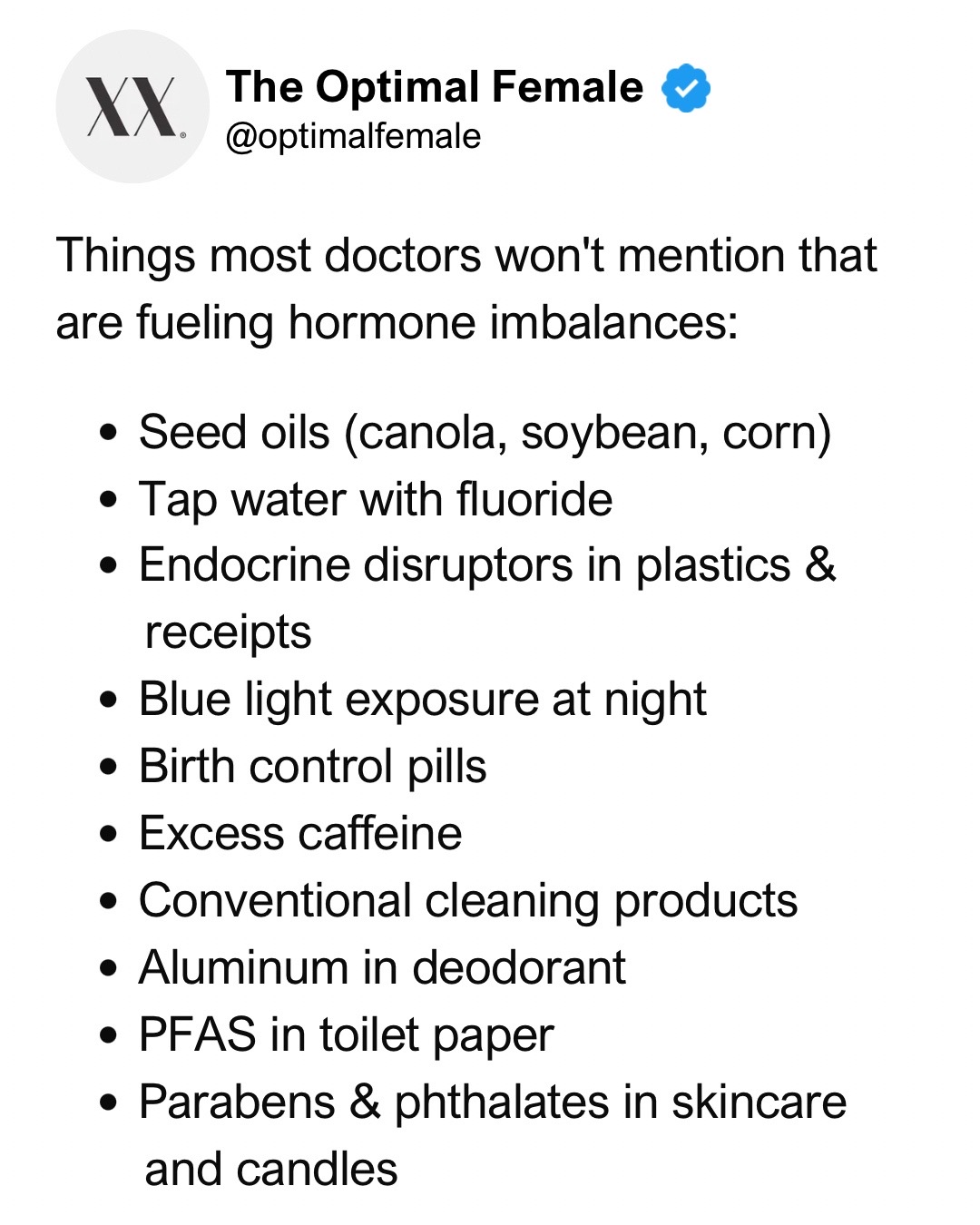 @The Optimal Female