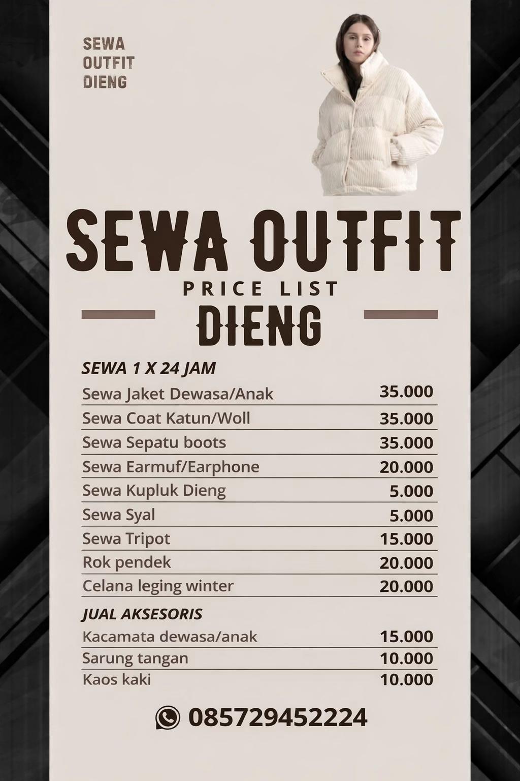 @SewaOutfit Dieng