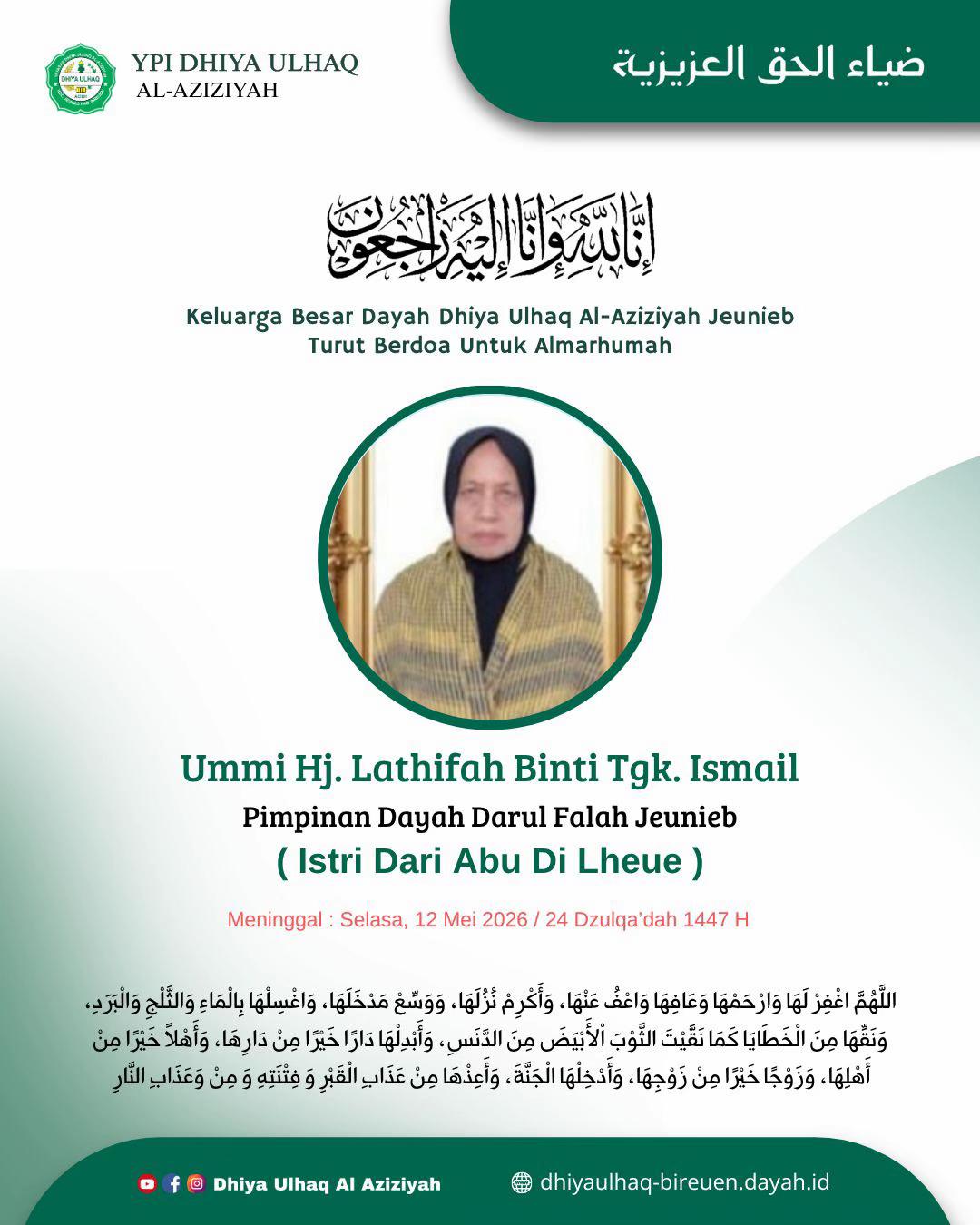 @DAYAH DHIYA ULHAQ AL AZIZIAH