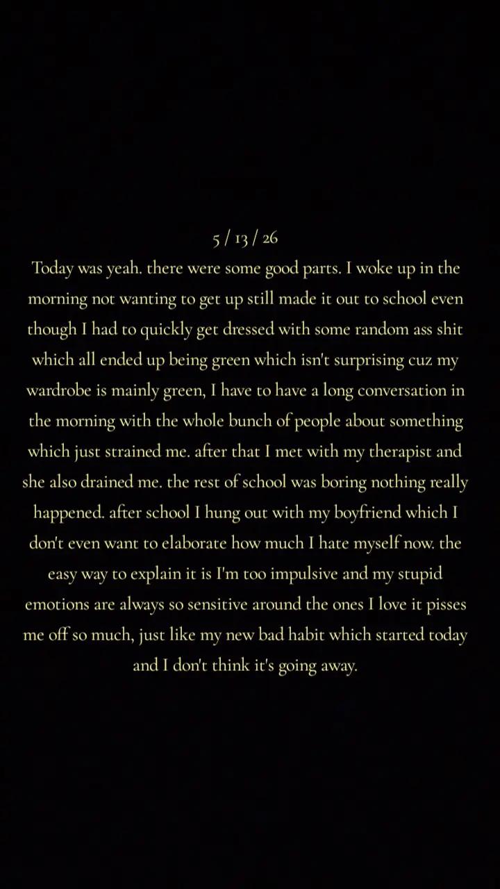 @~The thoughts of none but me~