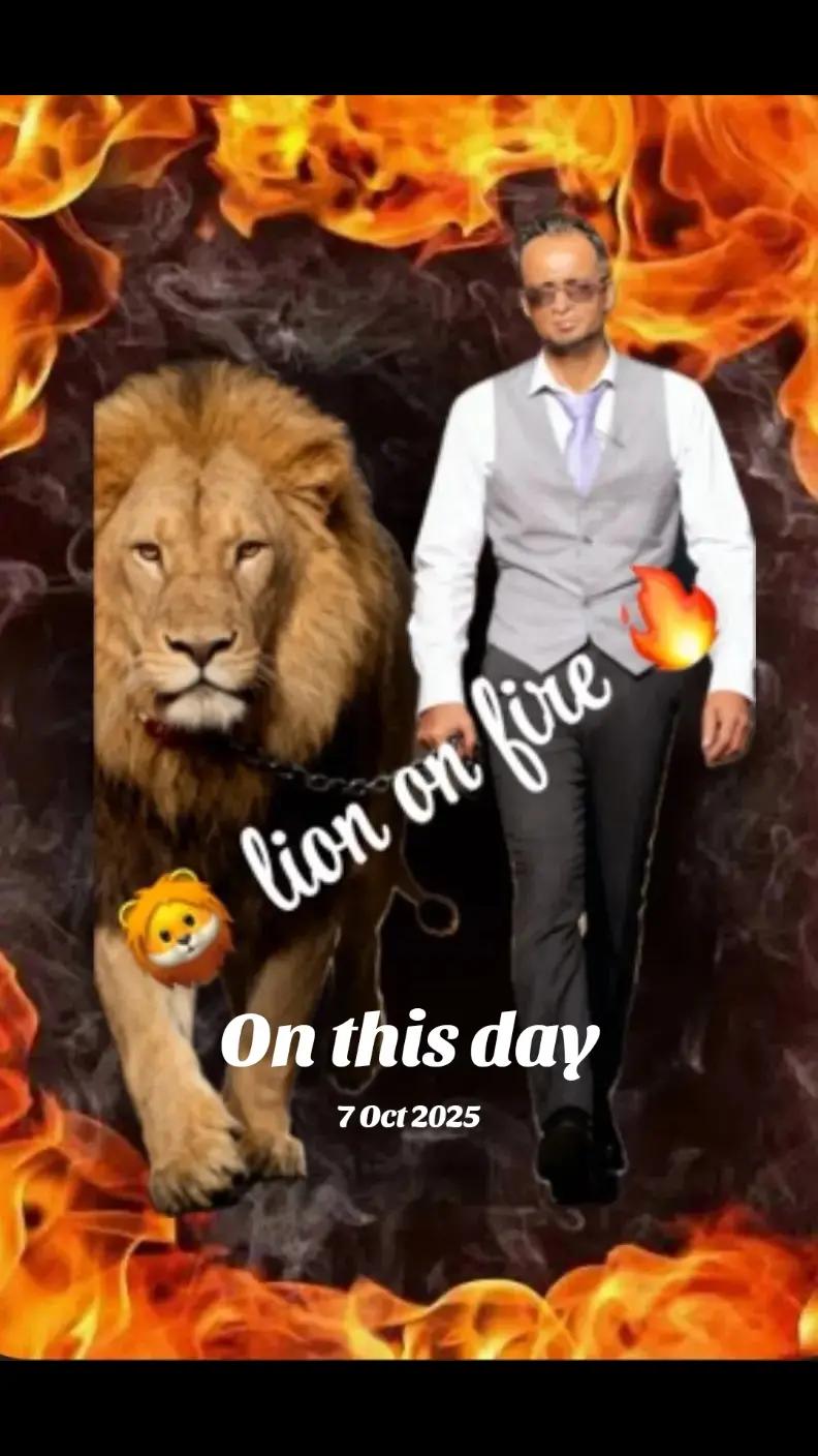@✨️💥Lion💫On 💥Fire 🔥❤️🔥
