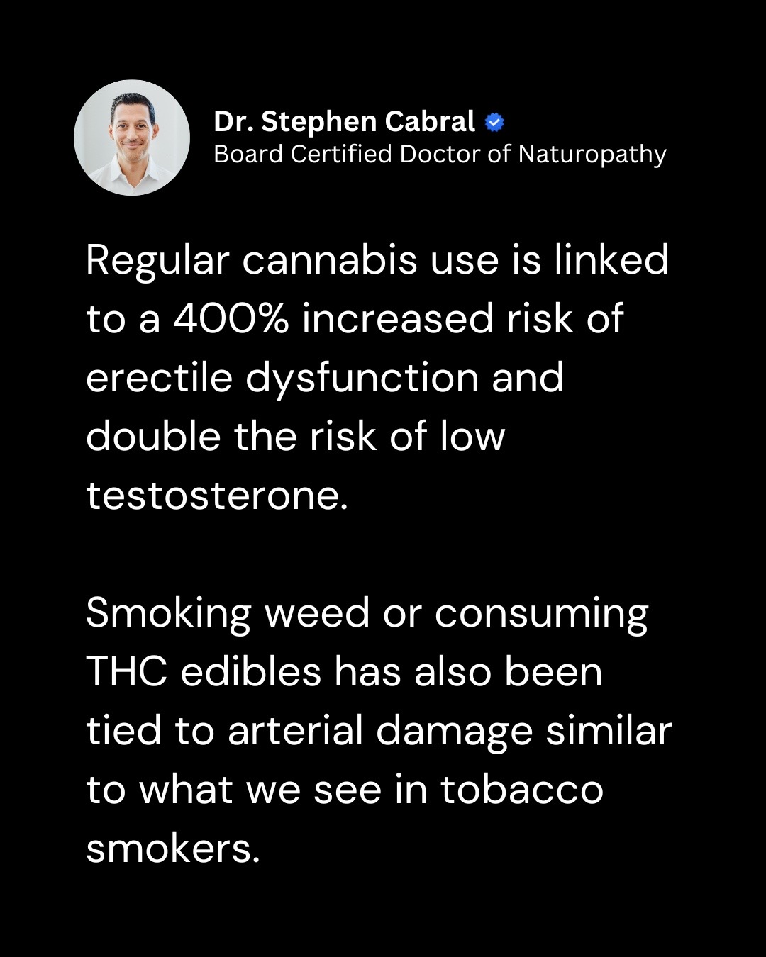 @Dr. Stephen Cabral