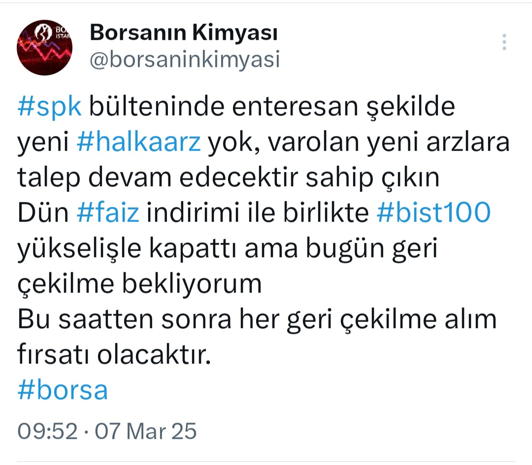 @Borsanın Kimyası