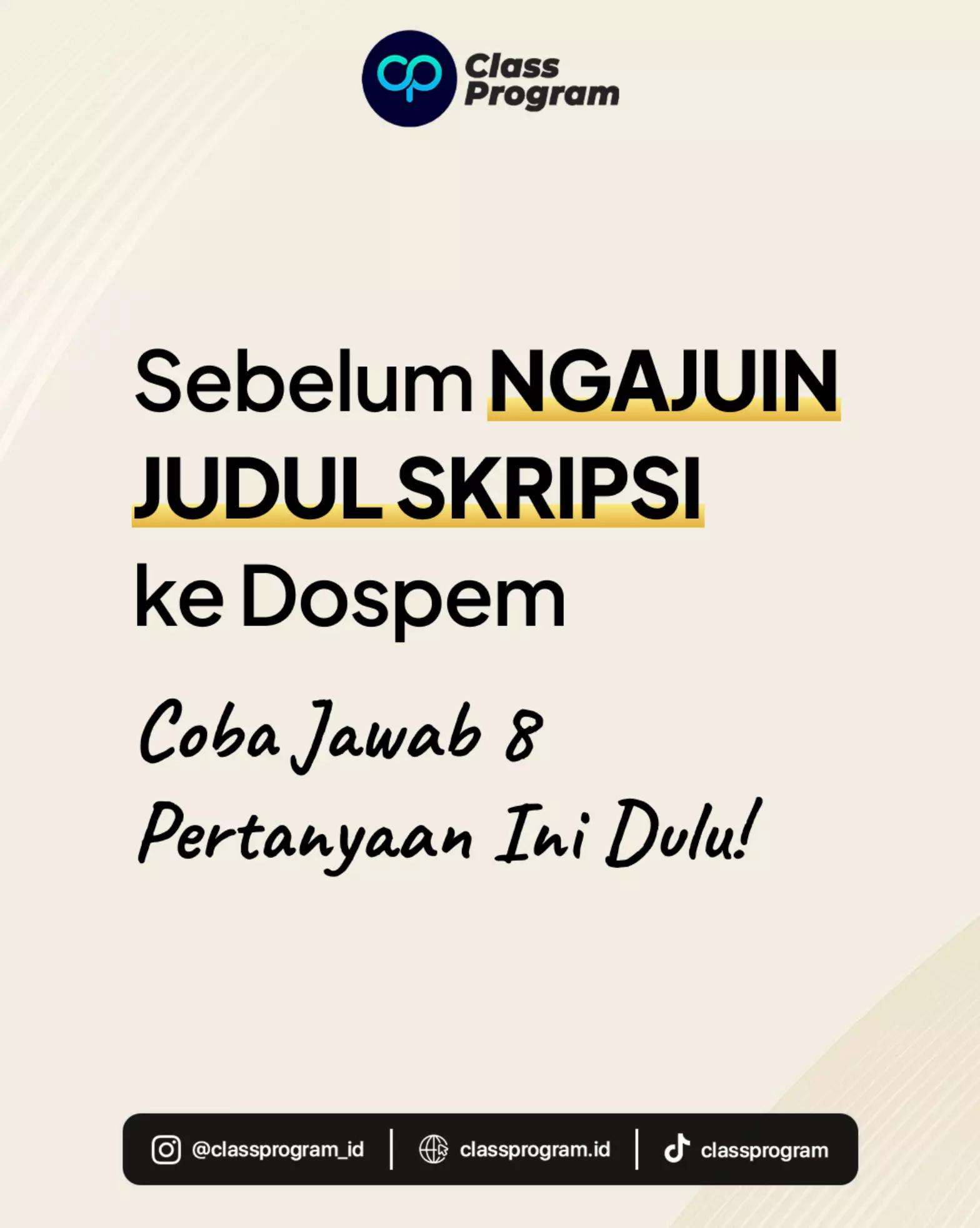@Bimbingan Skripsi & Tesis