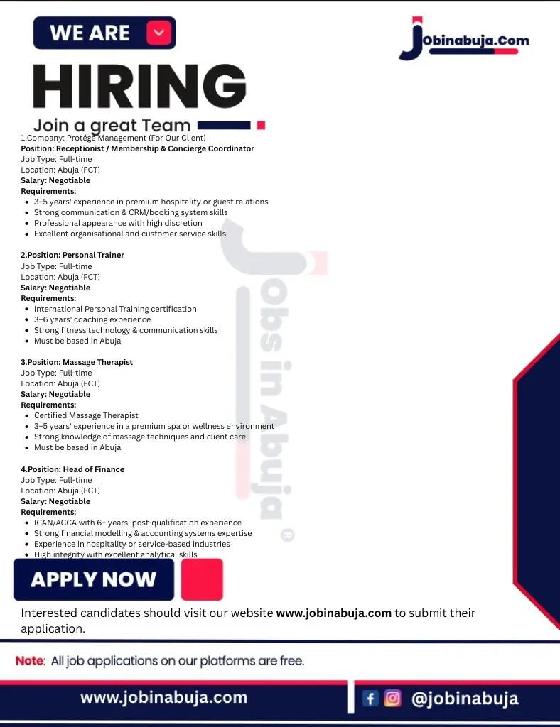 @Jobs in Abuja