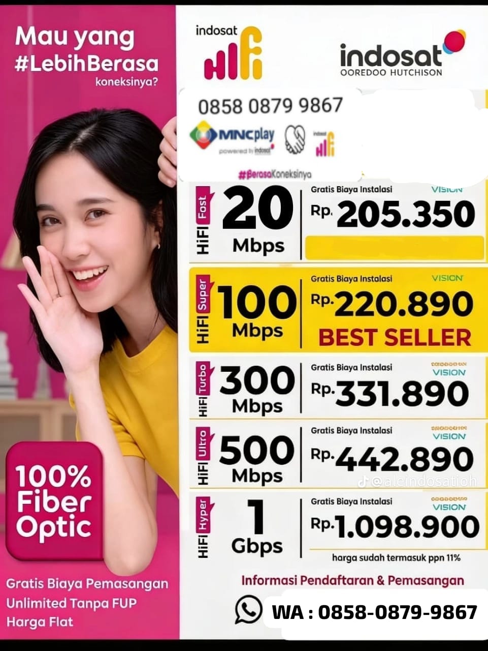 @WIFI Indosat hifi 🤝 MNC play