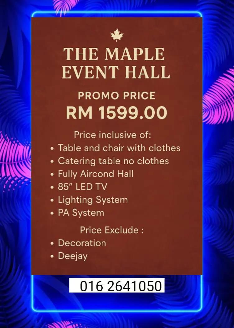 @The Maple Event Hall Klang