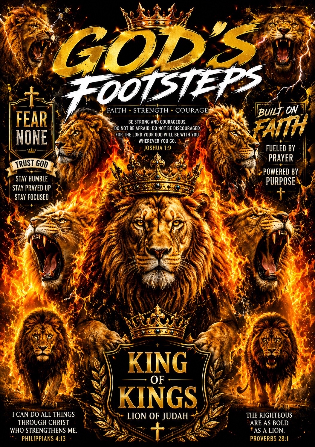 @Flex God&rsquo;s footsteps