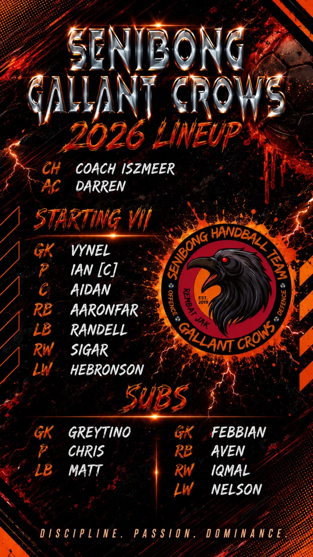 @Senibong Gallant Crows HT