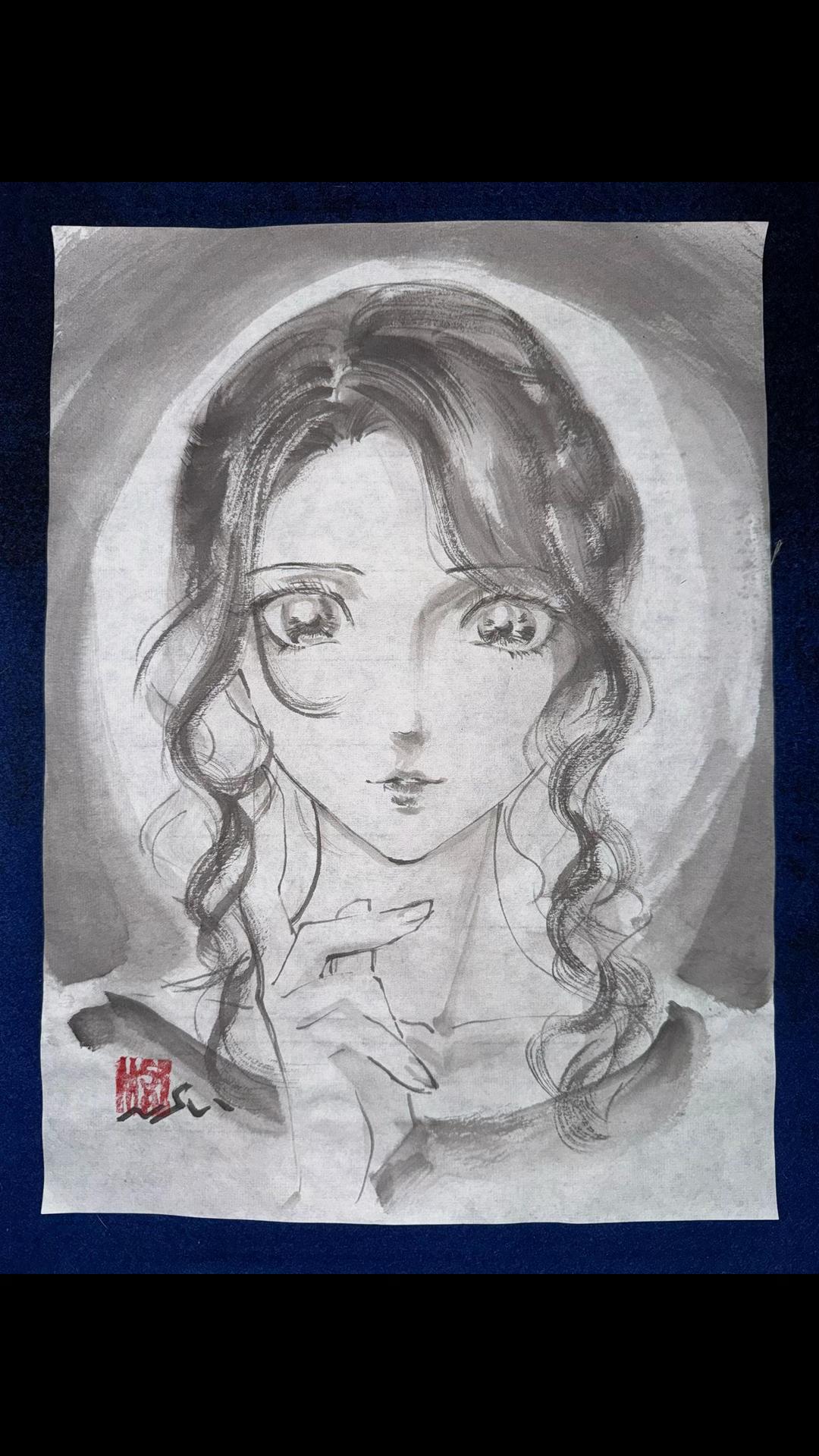 @まさい【うーちゃんちの墨絵画家】