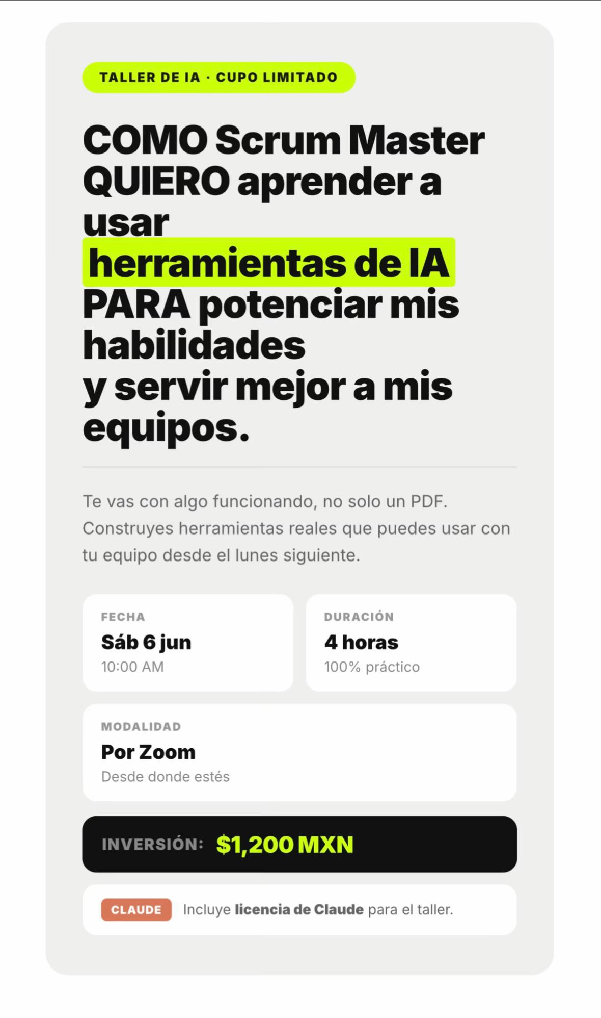 @Ra&uacute;l Mendoza | Scrum M&aacute;ster