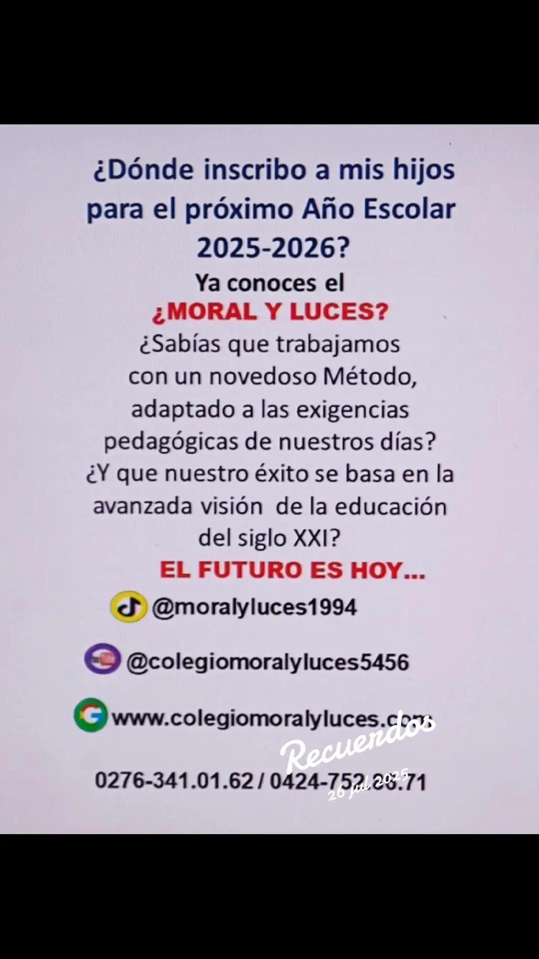 @U.E MORAL Y LUCES