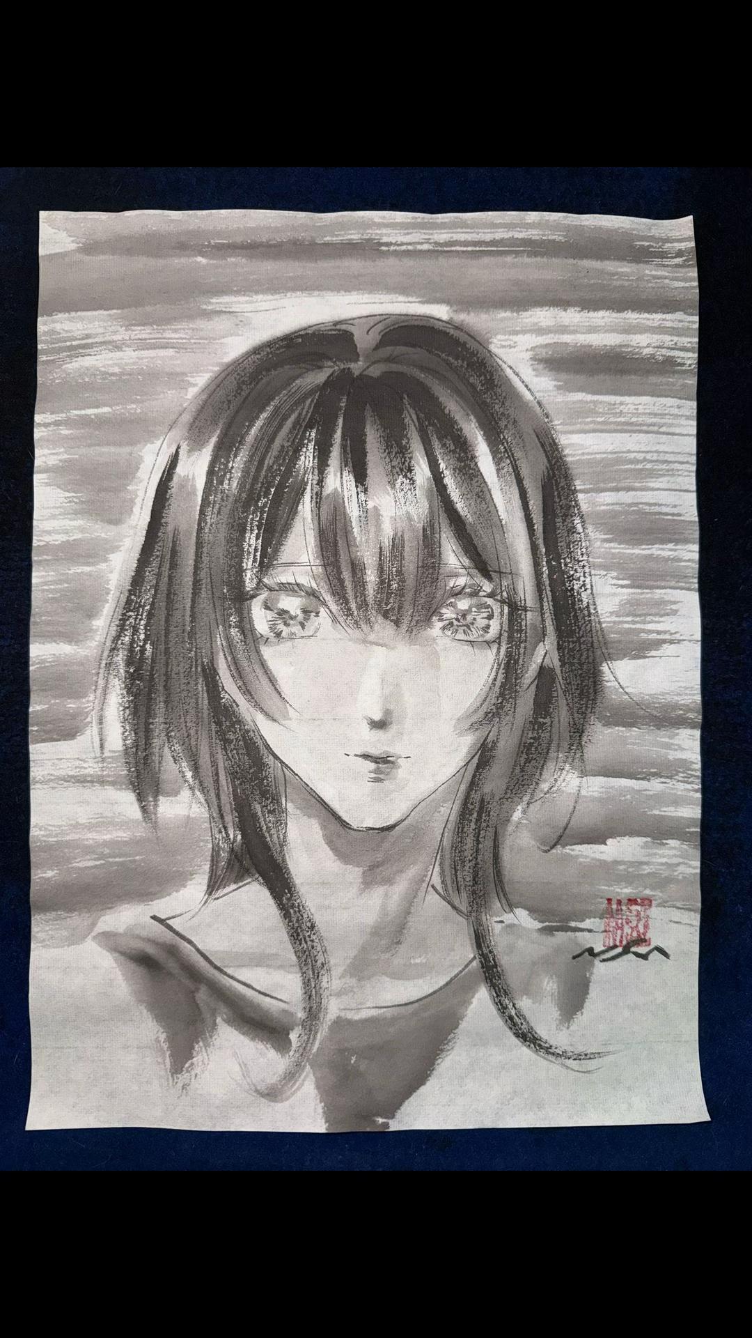 @まさい【うーちゃんちの墨絵画家】