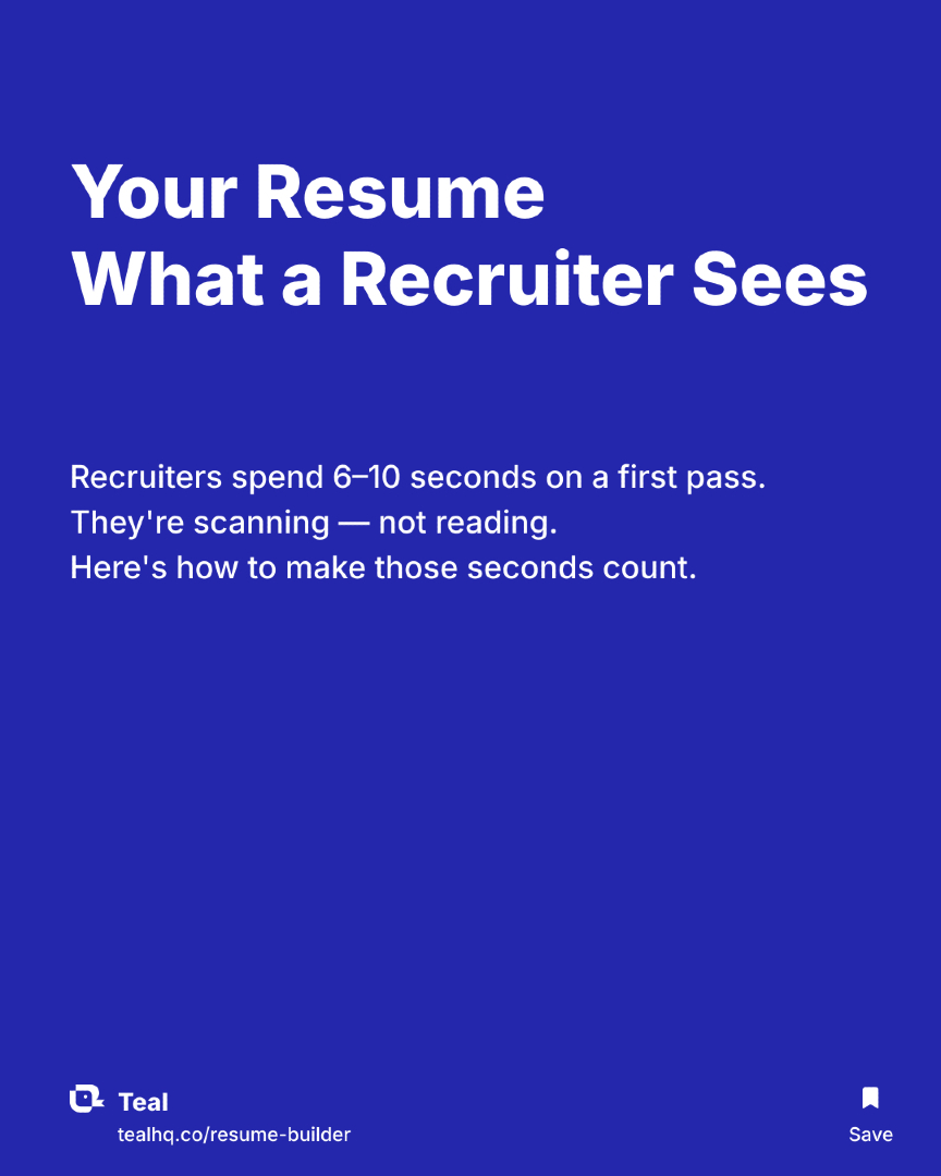 @Teal | Job Search Tips