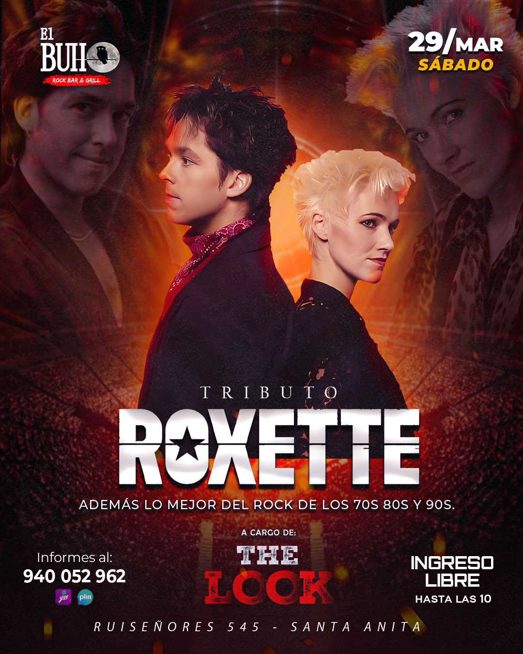 @the look Perú tributo Roxette